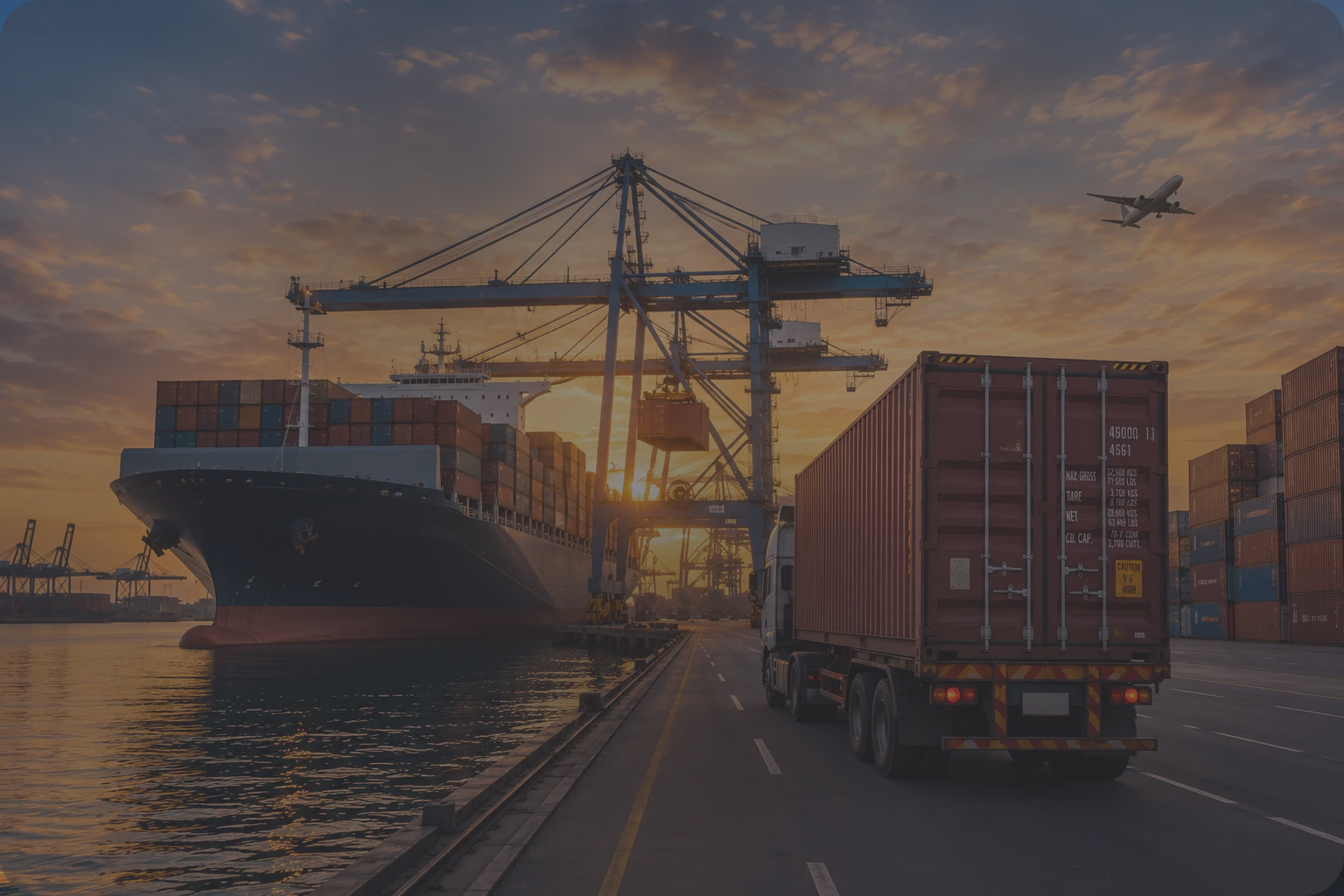 Port and dispatch for hardware in India and agro lots overseas